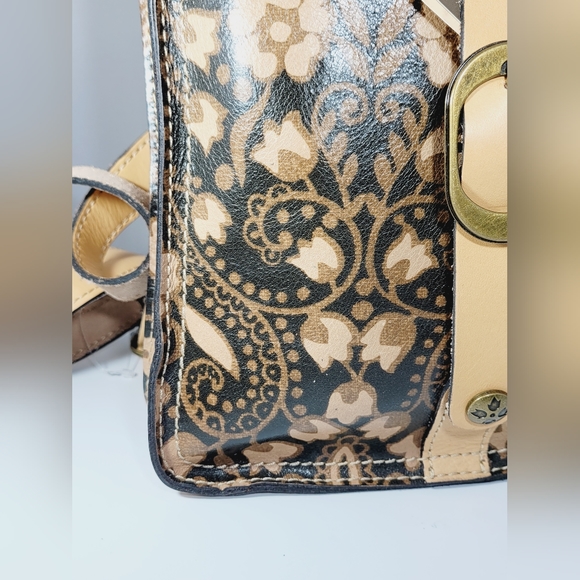 NWT-🤎-Patricia Nash Leather- Italian Folklore Stamped Messenger Cross Body Bag - Picture 5 of 13